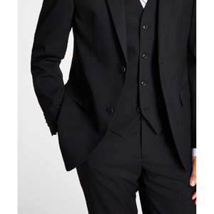 Giacca da Completo Nera Slim Fit Elasticizzata da Uomo Alfani, Taglia 40 - Product Image 3