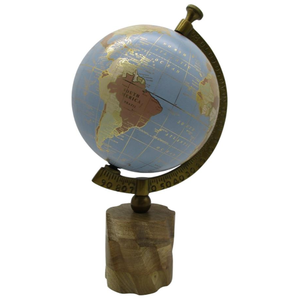 Meilleure qualité papier Globe Base en bois finition Vintage carte du monde éducatif Structure intérieure modèle métal pour la géographie - Product Image 1