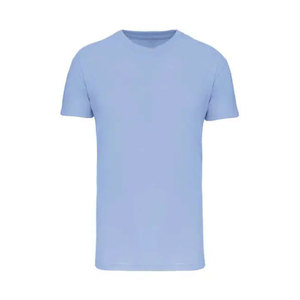 T-shirt à manches courtes en coton pour hommes T-shirt ample en pur coton de couleur unie T-shirts tendance pour hommes gris - Product Image 5