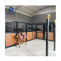 Toit de stalle de cheval utilisé par bambou portatif standard préfabriqué glissant la porte stable de grange de cheval