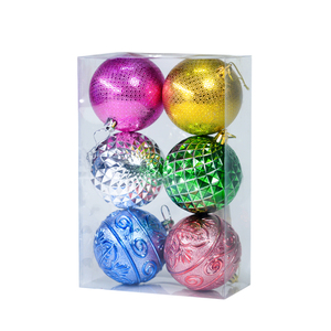 ชุดเครื่องประดับต้นคริสต์มาสขนาด 8 ซม. 6 ชิ้น รูปทรงและสีสันหลากหลาย - Product Image 3