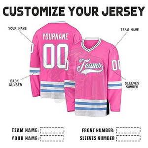 Barato al por mayor de impresión por sublimación Jersey de hockey sobre hielo por encargo de sublimación Jerseys de hockey sobre hielo Logotipo de número personalizado - Product Image 4