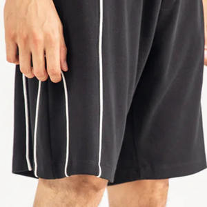 Pantalones cortos de gimnasio entrenamiento correr 100% algodón Multi paneles cintura media Casual sólido transpirable entrenamiento pantalones cortos para hombres - Product Image 5