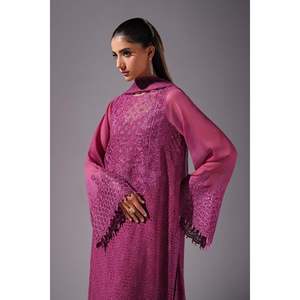 Ensemble de costume pour femme en mousseline brodée PR-1242 - Product Image 6
