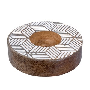 Posavasos de madera de acacia de alta calidad personalizable, posavasos creativo de resina epoxi para taza de té para decoración de mesa - Product Image 6