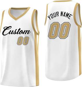 Meilleure qualité de maillots de basket-ball hommes Logo personnalisé équipe nom numéro réversible séchage rapide maille tissu Premium OEM en vrac en gros - Product Image 1