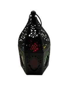 Farol Marroquí Vintage de Hierro con Panel de Vidrio, Portavelas Hecho a Mano, Lámpara Colgante Duradera para Decoración del Hogar y Patio - Product Image 4