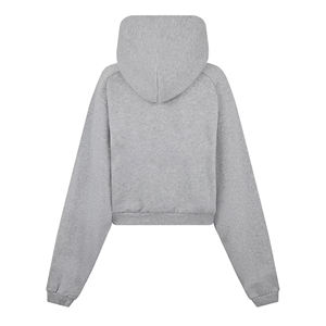 Sudadera con Capucha Corta para Mujer, Estilo Lavado Ácido, Informal, de Manga Larga, de Algodón con Forro Polar - Product Image 5
