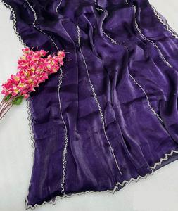 El último diseñador Heavy Jimmi Cho Fabric Khatli Cut Dana Handwork junto con Hand Diamond con Heavy Khatli Handwork Blusa - Product Image 2