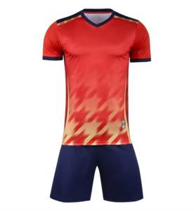 Fournisseur direct d'usine uniformes de maillot de football de haute qualité conception de tissu personnalisée avec la technologie d'impression par sublimation au meilleur prix - Product Image 3