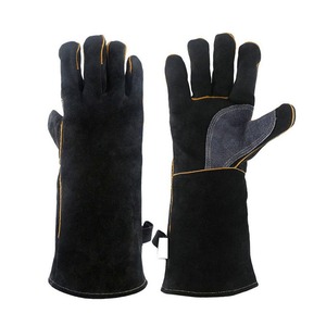 Gants de soudage Fournisseur pakistanais Bon prix Gants de soudage en cuir de sécurité pour les mains pour hommes Fabriqué au Pakistan - Product Image 4