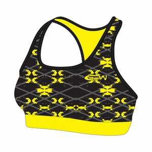 Sujetador deportivo para mujer, Top de entrenamiento sin costuras con espalda cruzada, acolchado, alto soporte, Fitness, gimnasio, entrenamiento cómodo, correr, Yoga, a prueba de golpes - Product Image 1