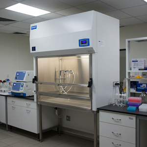 Nuevo gabinete de bioseguridad de flujo laminar Vertical de acero inoxidable A2 de clase 2 de obras científicas 95% eficiencia 600 CFM flujo de aire para - Product Image 2