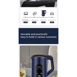 Hervidor Eléctrico Portátil de 1500W, 2.0L, Acero Inoxidable 304, Control de Temperatura, Apagado Automático, Protección Contra Ebullición en Seco, 220V - Product Image 4