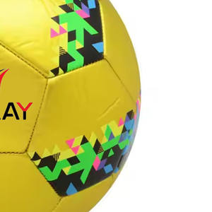 ลูกฟุตบอลวัสดุหนังเรียบเงาพร้อมโลโก้ออกแบบได้ตามต้องการ - Product Image 4