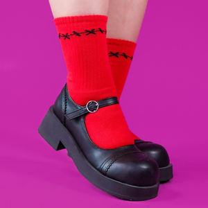 High Quality Customizable <b>Girls</b> Winter Compression Terry Crew Sport <b>Socks</b> Directly Turkey Manufacturer Anti-Slip Logo Design - Product Image 6