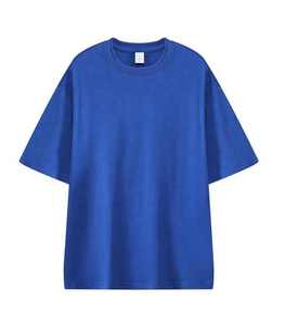 Haute qualité 100% coton impression logo personnalisé tricoté col rond à manches courtes surdimensionné plaine vierge t-shirt pour hommes - Product Image 6