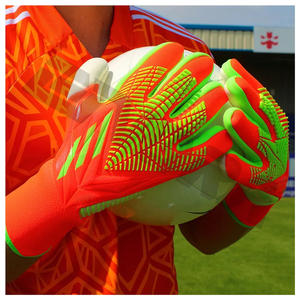 Gants de gardien de but de Football professionnel pour le Football Orange vert unisexe OEM Logo personnalisé de l'entreprise Protection d'emballage des doigts - Product Image 5