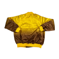Veste universitaire d'hiver pour homme personnalisée avec lettres Iota Phi Theta sur le devant, en toile sublimée, satinée et brodée, imperméable