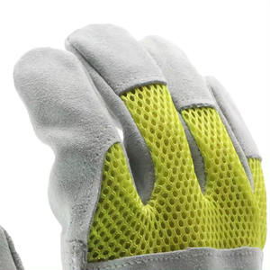 มาใหม่ล่าสุด 2024 ถุงมือความปลอดภัยถุงมือทํางานทําจากหนังแยกวัวพร้อมนิ้วชี้เสริมถุงมือทํางานฝ่ามือ OEM - Product Image 2