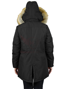 Top Quality Women Parka Big Fur Collar Hooded Thick Warm Long Removable Coats Breathable Women's Parkas From Pakistan - Product Image 3