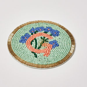 Sous-verres en verre artisanal moderne décoratifs de qualité supérieure 2026 avec lettres de l'alphabet pour les goûters, tapis et coussinets de qualité supérieure - Product Image 6