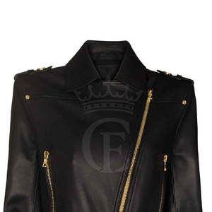 Gran oferta, chaqueta de cuero genuino para mujer, chaqueta de cuero ajustada para mujer, chaqueta de cuero personalizada de buena calidad - Product Image 5