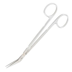 Ciseaux d'opération médicale en acier allemand de haute qualité 160mm Locklin finition gomme ciseaux angulaires Grade OEM personnalisable - Product Image 6