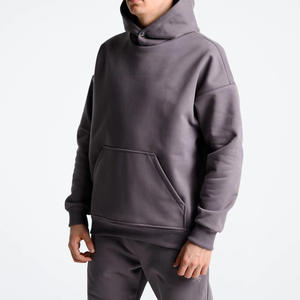 Vente en gros 100% sweat à capuche zippé en coton doux pour hommes Musthave Outdoor & Casualwear sweat à capuche avec poche avant avec logo personnalisé - Product Image 3
