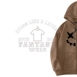 FANTASY WEAR 2026 Sudadera con Capucha Premium y al por Mayor para Hombre, Estilo Urbano, Corte Holgado, 500g, con Diseño y Logotipo Personalizados - Product Image 3