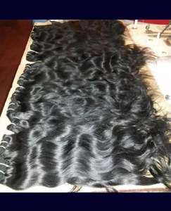 Extensiones de cabello virgen de templo indio crudo de onda suelta de alto grado 100 por ciento de cabello humano natural sin procesar al por mayor India - Product Image 5