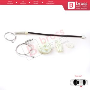 BWR912 Kit de reparación de regulador de ventana trasera izquierda para 206 CC 2D T16 2000-2008 2 puertas Coupe Cabrio 922357 Bross Auto Parts - Product Image 5
