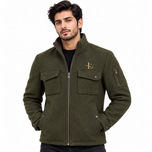 Chaqueta de lana clásica para hombre, diseño adecuado para viajes de invierno, ropa informal y uso diario, tejido de lana cálido y cómodo. - Product Image 4
