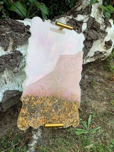 Resin <b>Decorative</b> Tray in Multiple Colors Rectangle Home <b>Decor</b> Resin Tray High Quality - Product Image 4