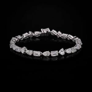 สร้อยข้อมือเพชรมอยส์ซอไนต์ทรงผสมแบบแฟนซีเครื่องประดับฮิปฮอปออกแบบได้ตามต้องการ - Product Image 4