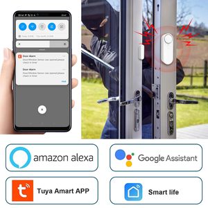 डेटेक वाइफी डोर सेंसर अलार्म डिटेक्टर एलेक्सा गूगल असिस्टेंट के साथ रियल टाइम अलार्म डिटेक्टर रियल टाइम अलार्म - Product Image 6