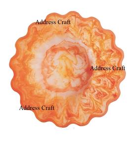 Bol de service en résine personnalisé 2025 Hot Selling bol à salade en résine époxy Home Hotel bol incurvé décoratif vaisselle meilleur prix - Product Image 2