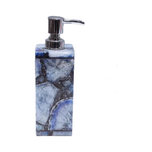 <b>Blue</b> Agate Modern <b>Soap</b> Dispenser with Elegance Design Pump Holder Easy Installation Stand for Hotel Bathroom & Home Decor - Product Image 2