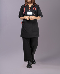 Uniformes de hospital, uniforme médico de enfermería, uniforme de manga corta, camisetas elásticas, pantalones, uniformes, conjuntos de enfermera para mujer - Product Image 3