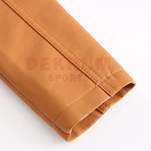 Chaqueta de cuero de uso de invierno para la venta en línea Diseña tus propias chaquetas genuinas de cuero de motorista para mujer - Product Image 4