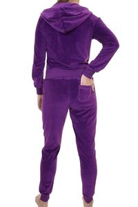 Sexy SuitTracksuit Velour Shiny Sexy Suit Fitness Ladies Women Sport Wear Chándal Set Mujeres Velour Chándales Mujeres Terciopelo - Product Image 2