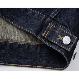 Design personnalisé Veste en jean boutonnée robuste pour hommes Veste en jean à manches longues classique à la mode - Product Image 6