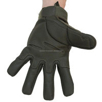 Guantes de tiro con arco de cuero personalizados con pantalla táctil, impermeables, de dedo completo o medio dedo, con dedos plegables para entrenamiento, con logotipo personalizado
