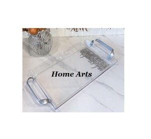 Set of 3 Stainless Steel Food Serving <b>Tray</b> Classic Design Round Shape <b>Snacks</b> Dates <b>Tray</b> For Best Selling - Product Image 3