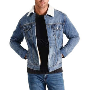 แจ็คเก็ตยีนส์ลำลองผู้ชายสำหรับฤดูใบไม้ร่วง ผ้าวิสโคส/โพลีเอสเตอร์เคลือบ ระบายอากาศ แห้งเร็ว กันลม ทรงปกติ รับสกรีนโลโก้ - Product Image 5