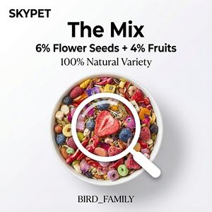 Alimento Premium para Loros Grandes al por Mayor, Mezcla Natural de Semillas para Aves con Frutas Liofilizadas y Semillas de Flores para Guacamayos y Loros Grises Africanos - Product Image 2