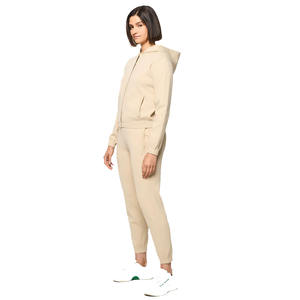 Survêtement d'entraînement deux pièces respirant de haute qualité pour femmes personnalisé pour l'hiver Fitness Jogging couleur unie Logo tenue vierge - Product Image 2