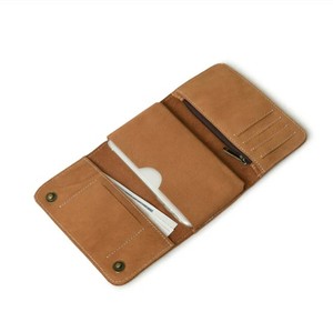 Pochette pour femme en cuir de buffle marron raffiné de qualité supérieure cosmétique décontractée chic pour trousse de toilette avec fermeture éclair Logo personnalisé accepté - Product Image 5