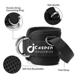 Correa de tobillo deportiva de neopreno de alta calidad gimnasio de moda fácil ajustable Brace protección Color liso logotipo personalizable - Product Image 6