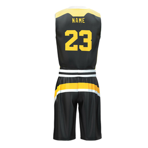 Ensemble d'uniformes sportifs de basket-ball de sublimation au design personnalisé en gros uniforme de basket-ball imprimé à séchage rapide - Product Image 3